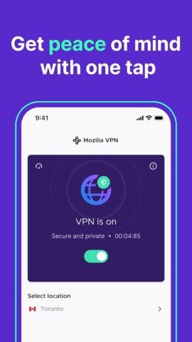 Mozilla VPN — Secure & Private для Android — скриншот 3