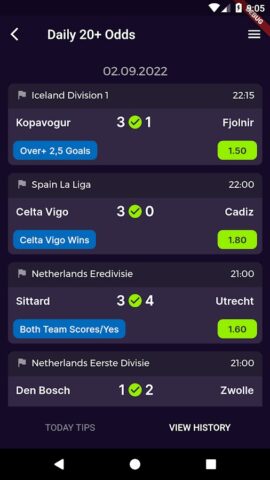 Multi Betting Tips для Android — скриншот 5
