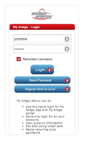 My Amigo Energy для Android — скриншот 1