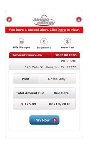 My Amigo Energy для Android — скриншот 2