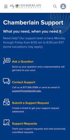 My Chamberlain: Student Portal для Android — скриншот 3