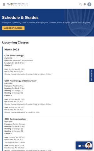 My Chamberlain: Student Portal для Android — скриншот 5