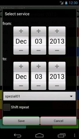 My Roster My Shift Plan для Android — скриншот 2
