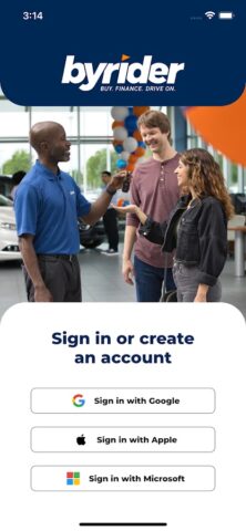 MyByrider для Android — скриншот 1