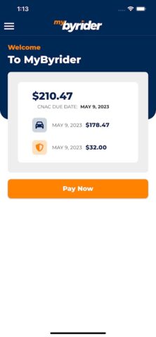 MyByrider для Android — скриншот 3