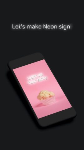 NEONY — neon sign text on pic для Android — скриншот 2