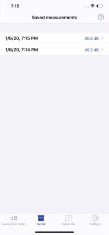 NIOSH Sound Level Meter для iOS — скриншот 2