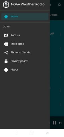 NOAA Weather radio для Android — скриншот 2