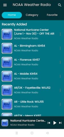 NOAA Weather radio для Android — скриншот 5
