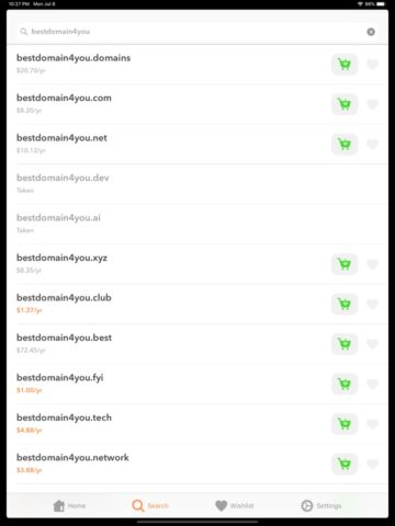 Namecheap для iOS — скриншот 1
