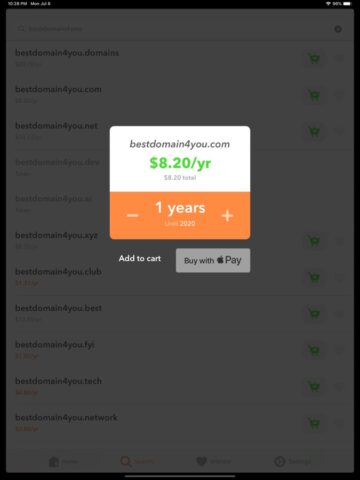 Namecheap для iOS — скриншот 4