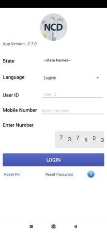 National NCD App для Android — скриншот 1