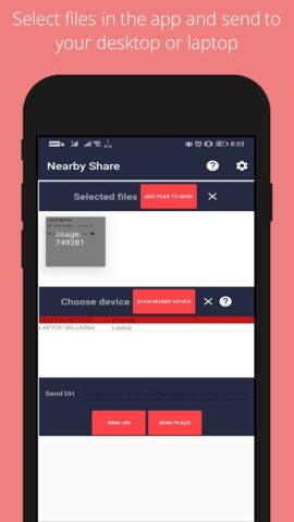 Nearby Share For Windows 10/11 для Android — скриншот 1