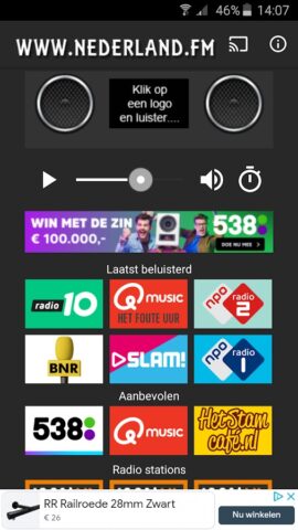 Nederland.FM — Radio для Android — скриншот 1