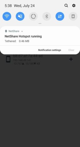 NetShare — no-root-tethering для Android — скриншот 3