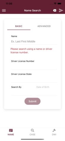 New Mexico Courts Case Lookup для iOS — скриншот 2