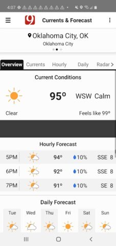 News 9 Weather для Android — скриншот 2
