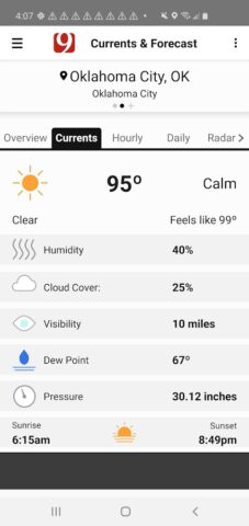 News 9 Weather для Android — скриншот 3