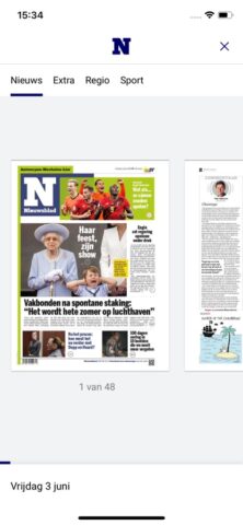 Nieuwsblad Krant для iOS — скриншот 3