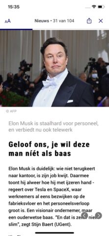 Nieuwsblad Krant для iOS — скриншот 5