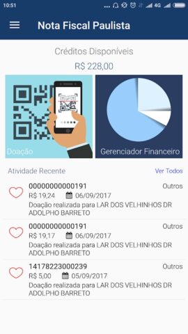 Nota Fiscal Paulista для Android — скриншот 1