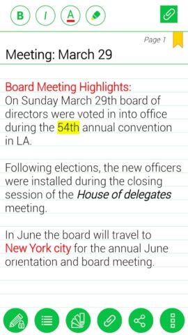 Notebooks для Android — скриншот 3