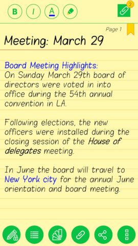 Notebooks для Android — скриншот 4