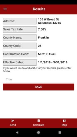 Ohio Taxes для Android — скриншот 5