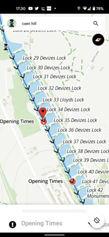 Open Canal Map для Android — скриншот 4