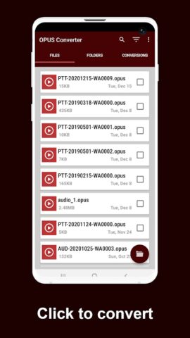 Opus To Mp3 Converter для Android — скриншот 3
