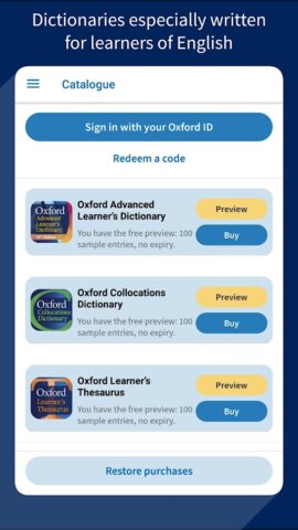 Oxford Advanced Learner’s Dict для Android — скриншот 1