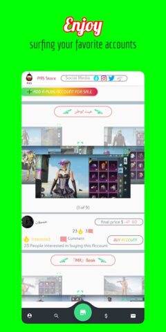 PAS — PubgM Accounts Store для Android — скриншот 1