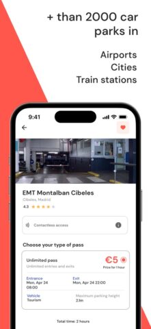 Book Parking Spaces — Parclick для iOS — скриншот 3