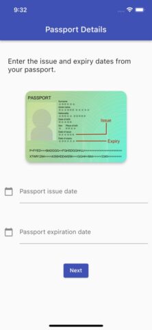 Passport Checker для iOS — скриншот 1