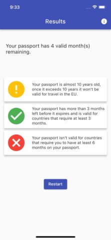 Passport Checker для iOS — скриншот 4