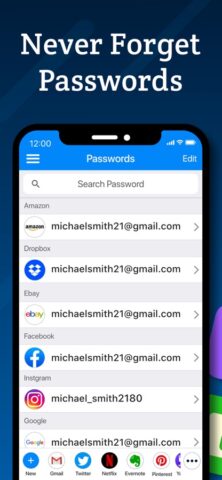 Password Manager — Secure для iOS — скриншот 1