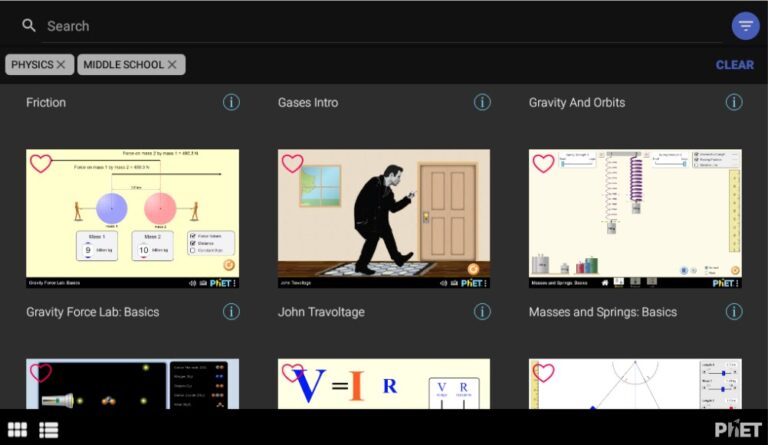 PhET Simulations для Android — скриншот 4
