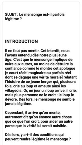 Philo cours et sujets corrigés для Android — скриншот 3