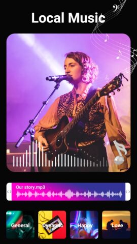 создатель фото видео с песней для Android — скриншот 4