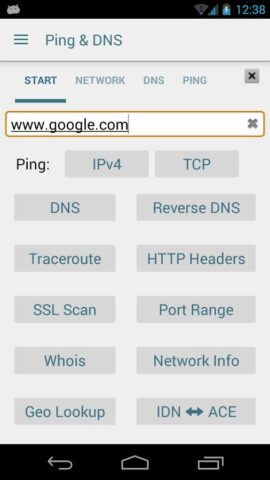 Ping & Net для Android — скриншот 1
