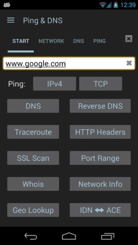 Ping & Net для Android — скриншот 2