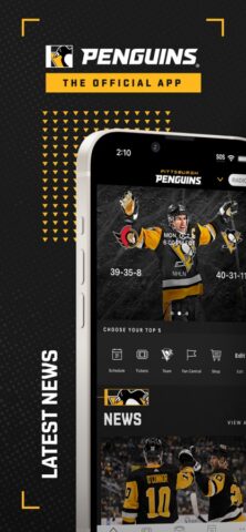 Pittsburgh Penguins для iOS — скриншот 1