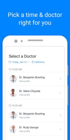 PlushCare: Online Doctor для Android — скриншот 3