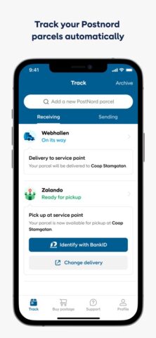 PostNord — Track your parcels для iOS — скриншот 1