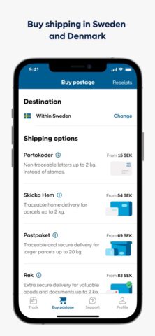PostNord — Track your parcels для iOS — скриншот 5