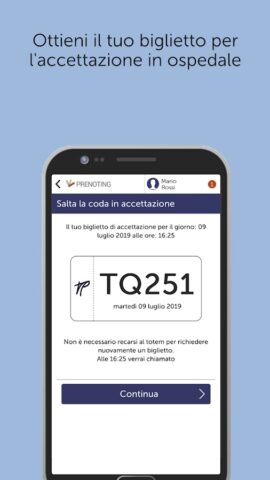 Prenoting Poliambulanza для Android — скриншот 5