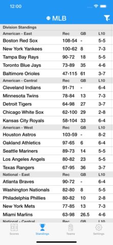 Pro Baseball Live Radio Stream для iOS — скриншот 3