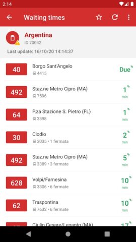 Probus Rome: Live Bus & Routes для Android — скриншот 1