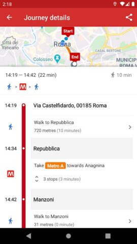 Probus Rome: Live Bus & Routes для Android — скриншот 5