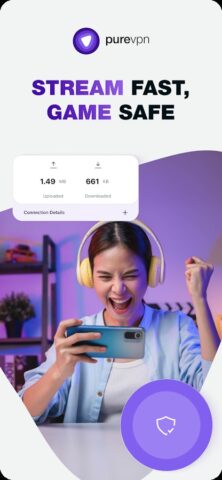 PureVPN: Быстро и безопасно для Android — скриншот 1